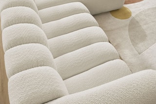 Canapé d'angle droit Talia - Beige