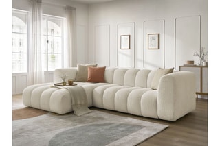 Canapé d'angle gauche  Talia - Beige
