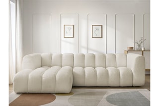 Canapé d'angle gauche  Talia - Beige