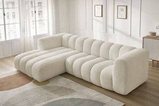 Canapé d'angle gauche  Talia - Beige