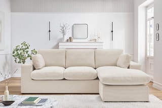 Canapé d’angle réversible Belair - Beige