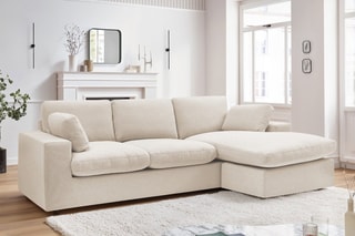 Canapé d’angle réversible Belair - Beige