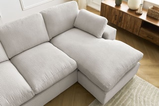 Canapé d’angle réversible Belair - Beige