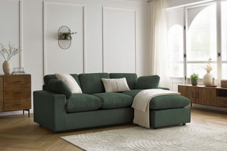 Canapé d’angle réversible Belair - Vert foncé