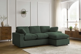 Canapé d’angle réversible Belair - Vert foncé