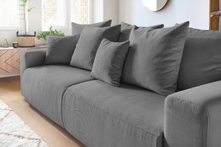 Canapé convertible Envy - Gris - Couchage 152 x 190 cm