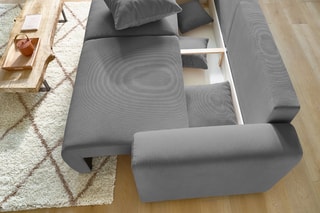 Canapé convertible Envy - Gris - Couchage 152 x 190 cm