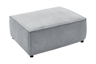 Pouf pour canapé modulable Nihad - Gris clair