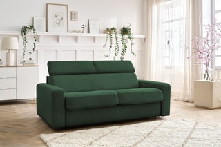 Canapé convertible Monaco - Vert - Couchage 190 x 140 cm
