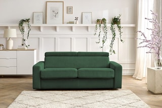 Canapé convertible Monaco - Vert - Couchage 190 x 140 cm