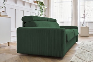 Canapé convertible Monaco - Vert - Couchage 190 x 140 cm