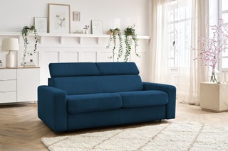 Canapé convertible Monaco - 
Bleu marine - Couchage 190 x 140 cm