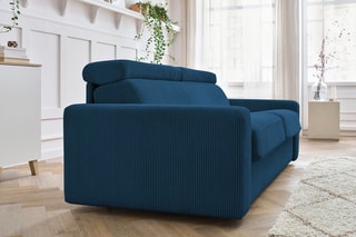 Canapé convertible Monaco - 
Bleu marine - Couchage 190 x 140 cm
