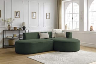 Canapé d'angle droit modulable Rousseau - Vert
