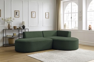 Canapé d'angle droit modulable Rousseau - Vert