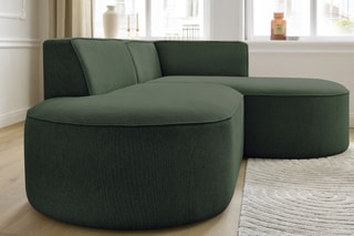 Canapé d'angle droit modulable Rousseau - Vert