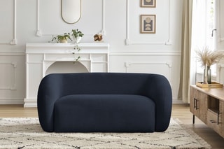 Canapé Celine - Bleu foncé - 2 places - En tissu