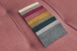 Canapé d'angle réversible convertible Arsène - Orange - 3 places - En tissu velours - Couchage 232 x 135 cm