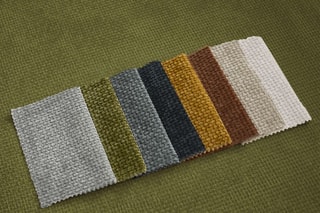 Canapé droit convertible Neyo - Kaki - 3 places - En tissu - Couchage 180 x 120 cm