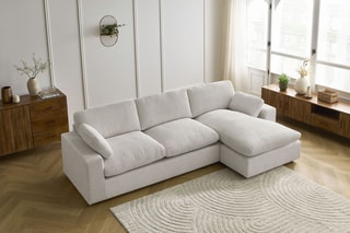 Canapé d'angle réversible Belair - Beige