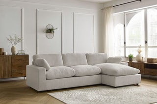 Canapé d'angle réversible Belair - Beige