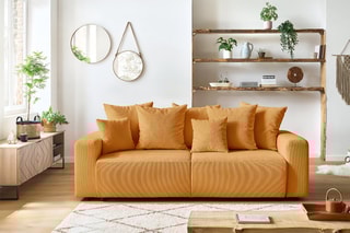Canapé convertible Envy - Moutarde - Couchage 152 x 190 cm