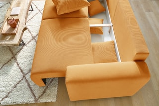 Canapé convertible Envy - Moutarde - Couchage 152 x 190 cm