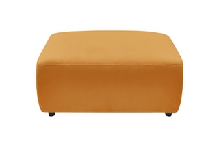 Canapé convertible et pouf Envy - Moutarde - Couchage 152 x 190 cm