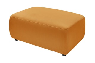 Canapé convertible et pouf Envy - Moutarde - Couchage 152 x 190 cm