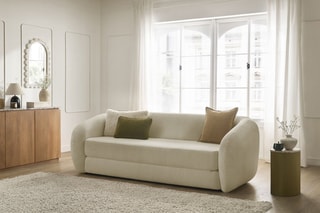 Canapé convertible Neyo - Beige - Couchage 180 x 120 cm