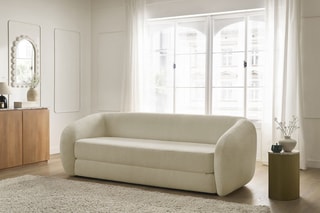 Canapé convertible Neyo - Beige - Couchage 180 x 120 cm