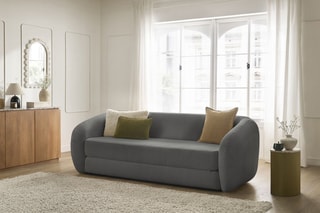 Canapé convertible Neyo - Gris foncé - Couchage 180 x 120 cm