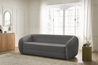 Canapé convertible Neyo - Gris foncé - Couchage 180 x 120 cm