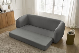 Canapé convertible Neyo - Gris foncé - Couchage 180 x 120 cm
