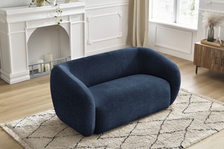 Canapé droit Céline - Bleu foncé