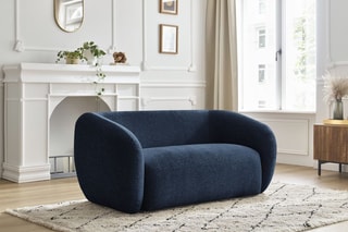 Canapé droit Céline - Bleu foncé