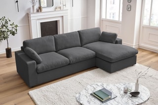 Canapé d'angle réversible Belair - 
Anthracite