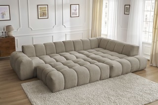 Canapé d'angle droit Everest - Taupe