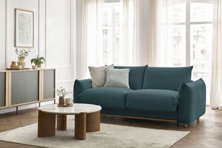 Canapé convertible Lenny - Beige - Couchage 160 x 190 cm