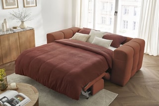 Canapé convertible Cloud - Orange - Couchage 190 x 140 cm
