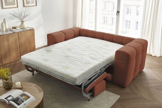 Canapé convertible Cloud - Orange - Couchage 190 x 140 cm