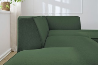 Canapé d'angle droit Megeve - Vert foncé