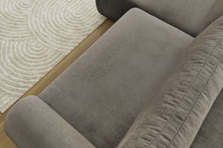 Canapé d'angle gauche convertible Lucien - Taupe - Couchage 250 x 150 cm