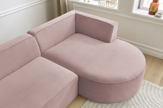 Canapé d'angle droit Rousseau - Violet