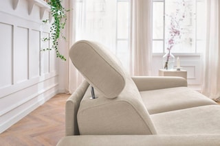 Canapé convertible Monaco - 
Beige - Couchage 190 x 140 cm