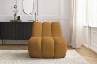 Fauteuil Janissaire - Jaune - Tissu bouclette