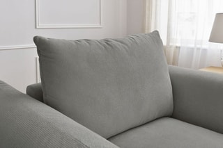 Fauteuil Ernest - Gris foncé - En tissu