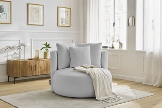 Fauteuil César - Gris clair