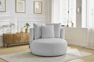 Fauteuil César - Gris clair
