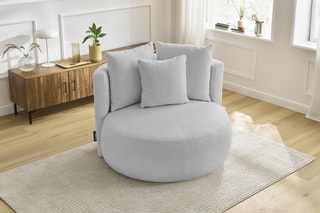 Fauteuil César - Gris clair